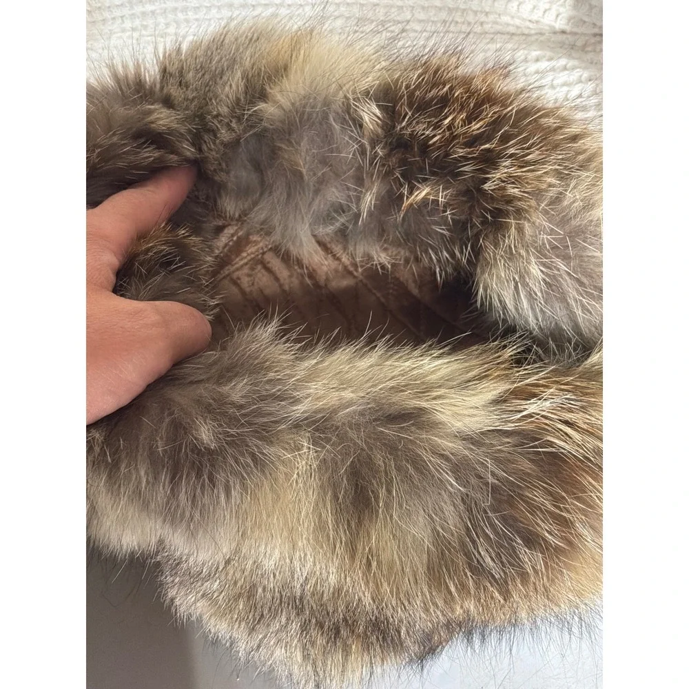 Mountain Core Unisex Unbranded Suede Fur Trapper Hat OS Tan Brown